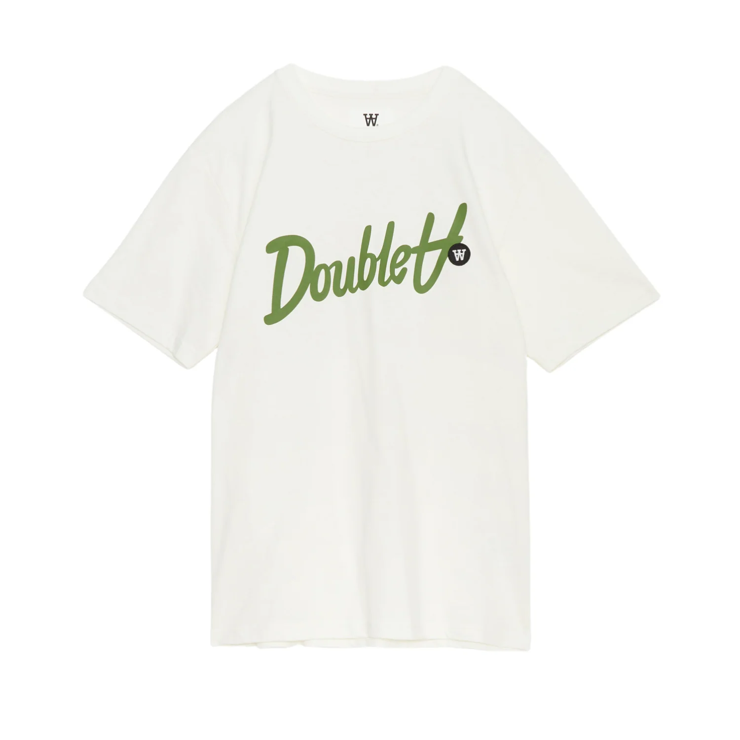 Ace Script & Badge T-shirt GOTS - Off-White