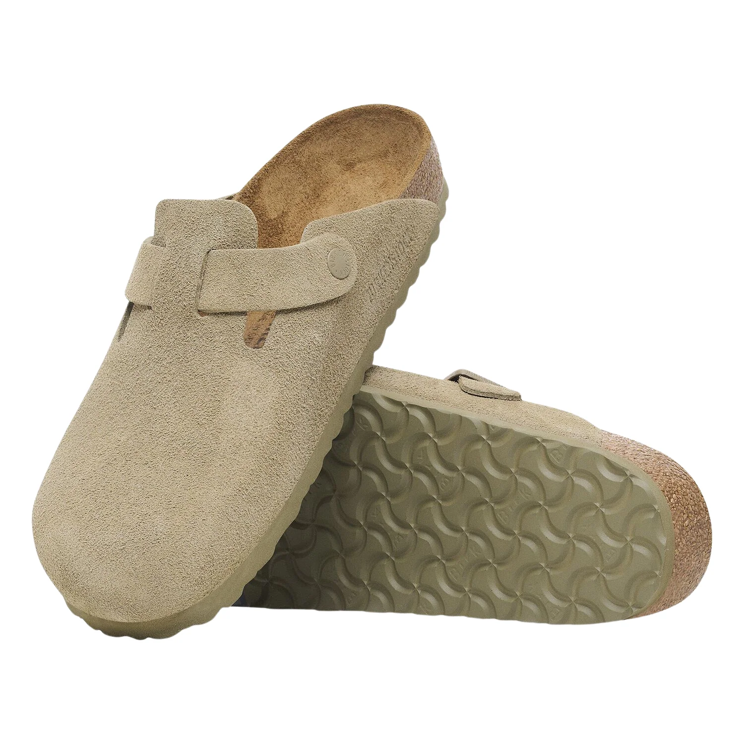 Boston Suede Leather - Faded Khaki - Image 3