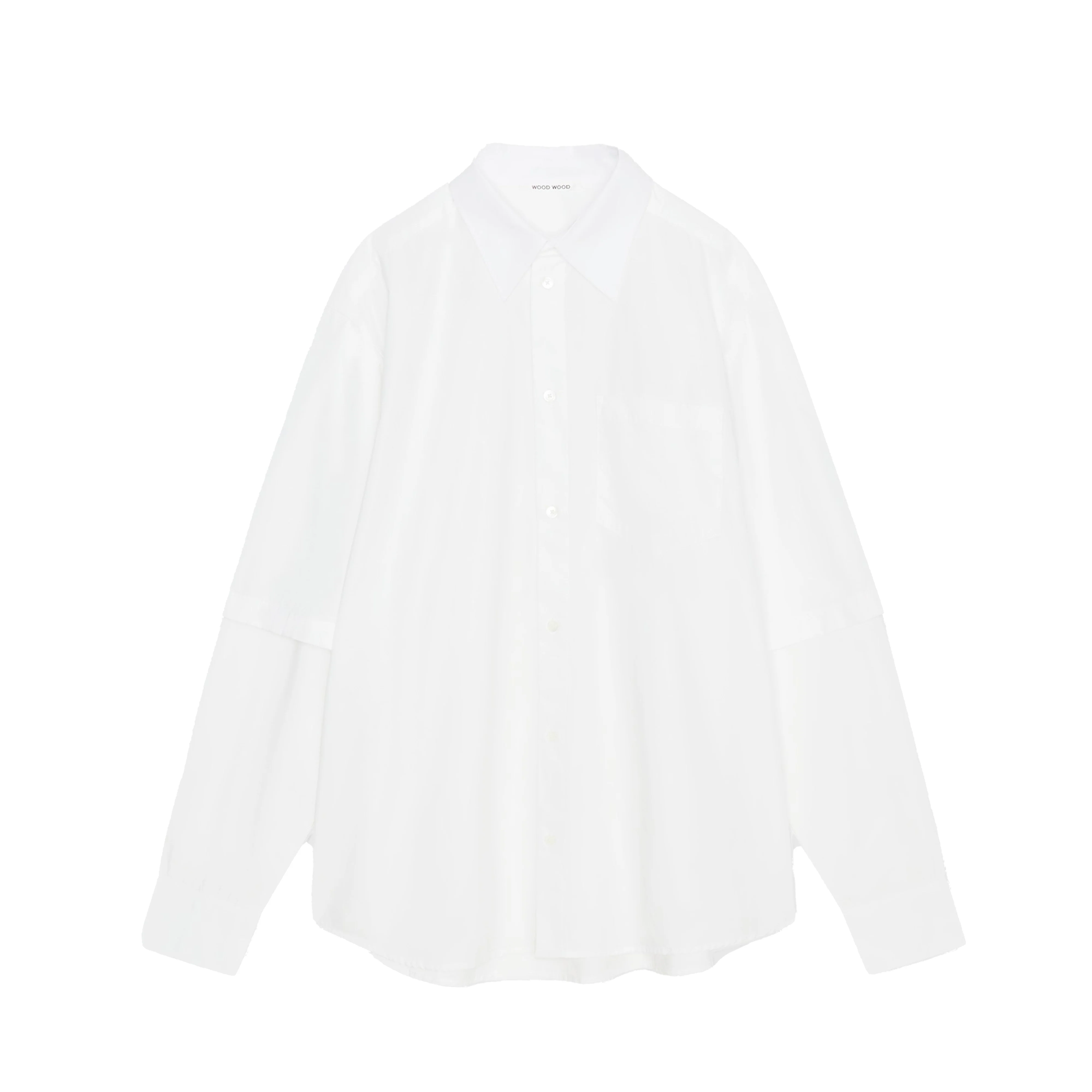 Dom DB Sleeve Shirt - White