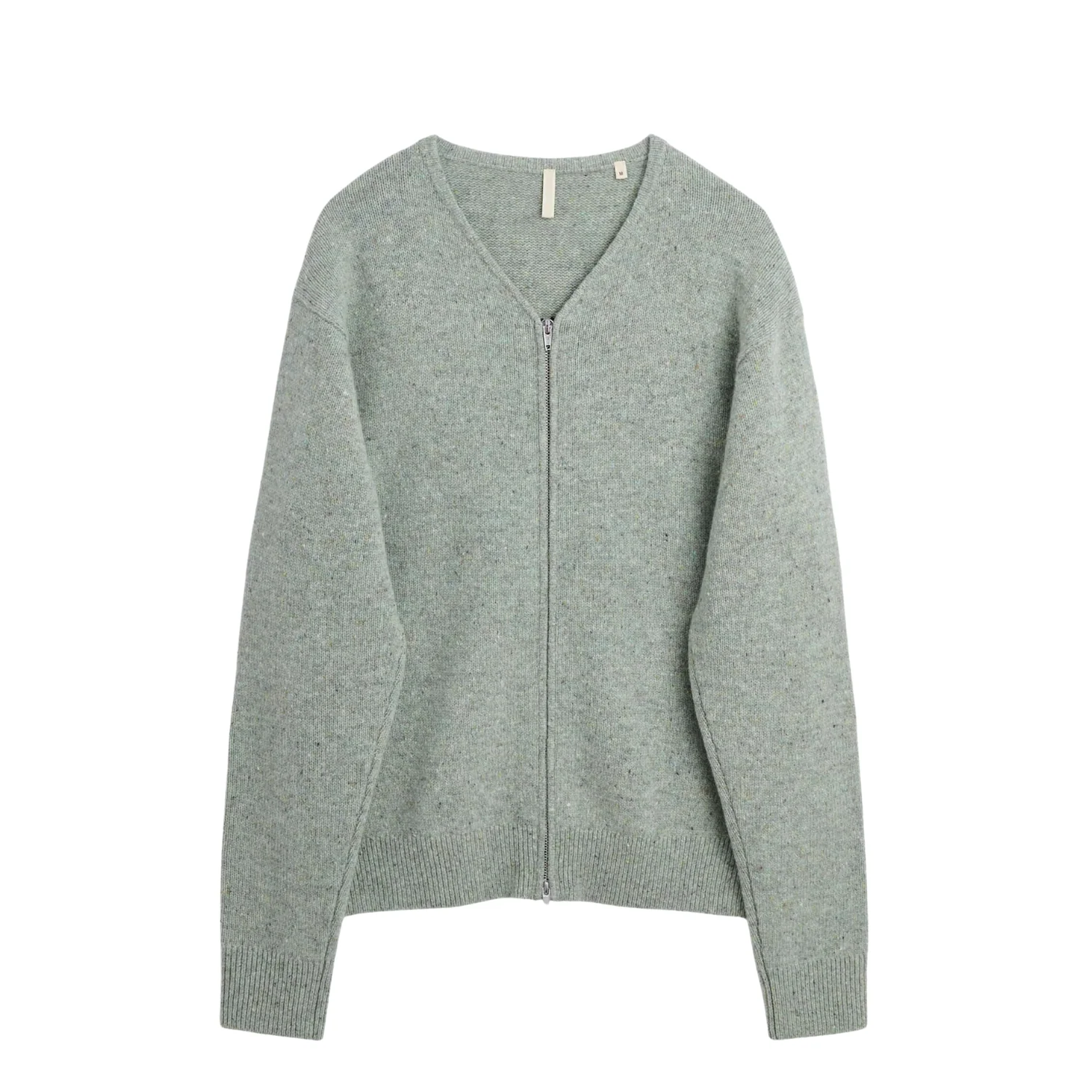 Donegal Zip Cardigan - Green