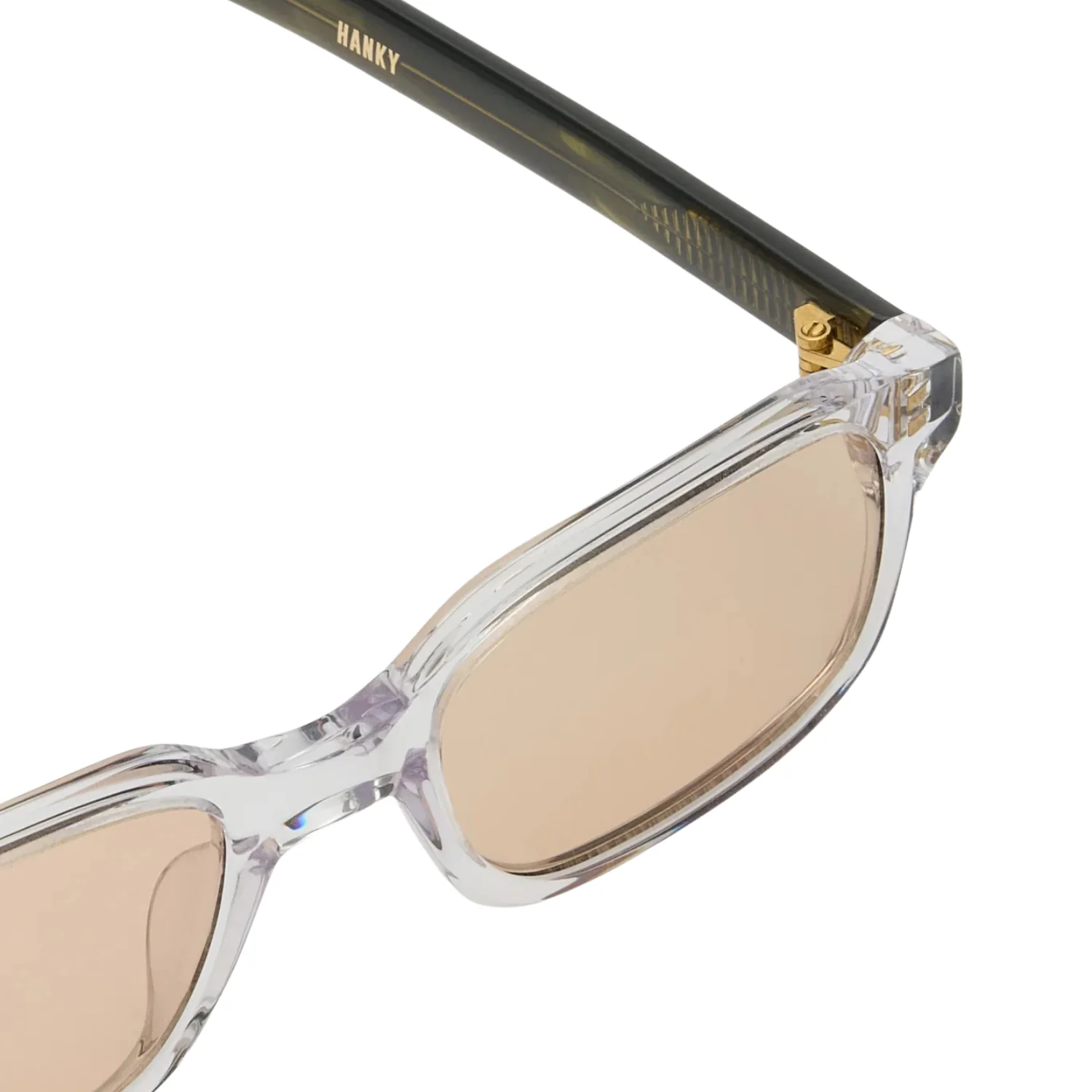 HANKY - Clear Crystal / Olive Horn / Peach Lens - Image 3