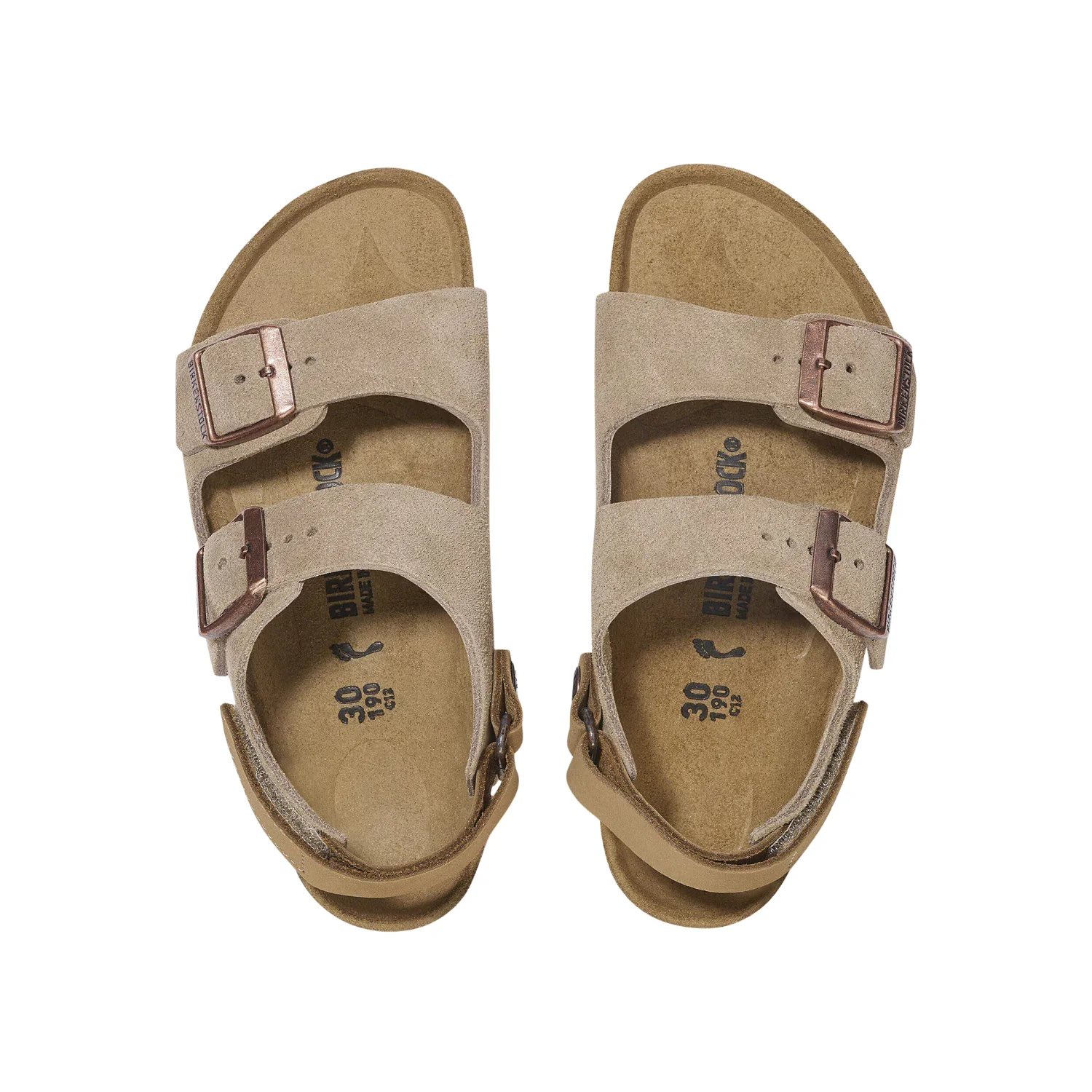 Milano Kids Suede Leather - Taupe - Image 4