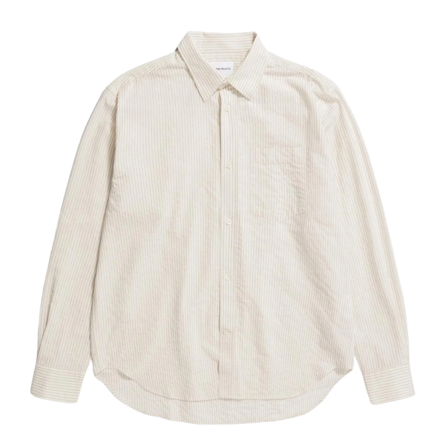 Ole Oversized Striped Shirt - Ecru