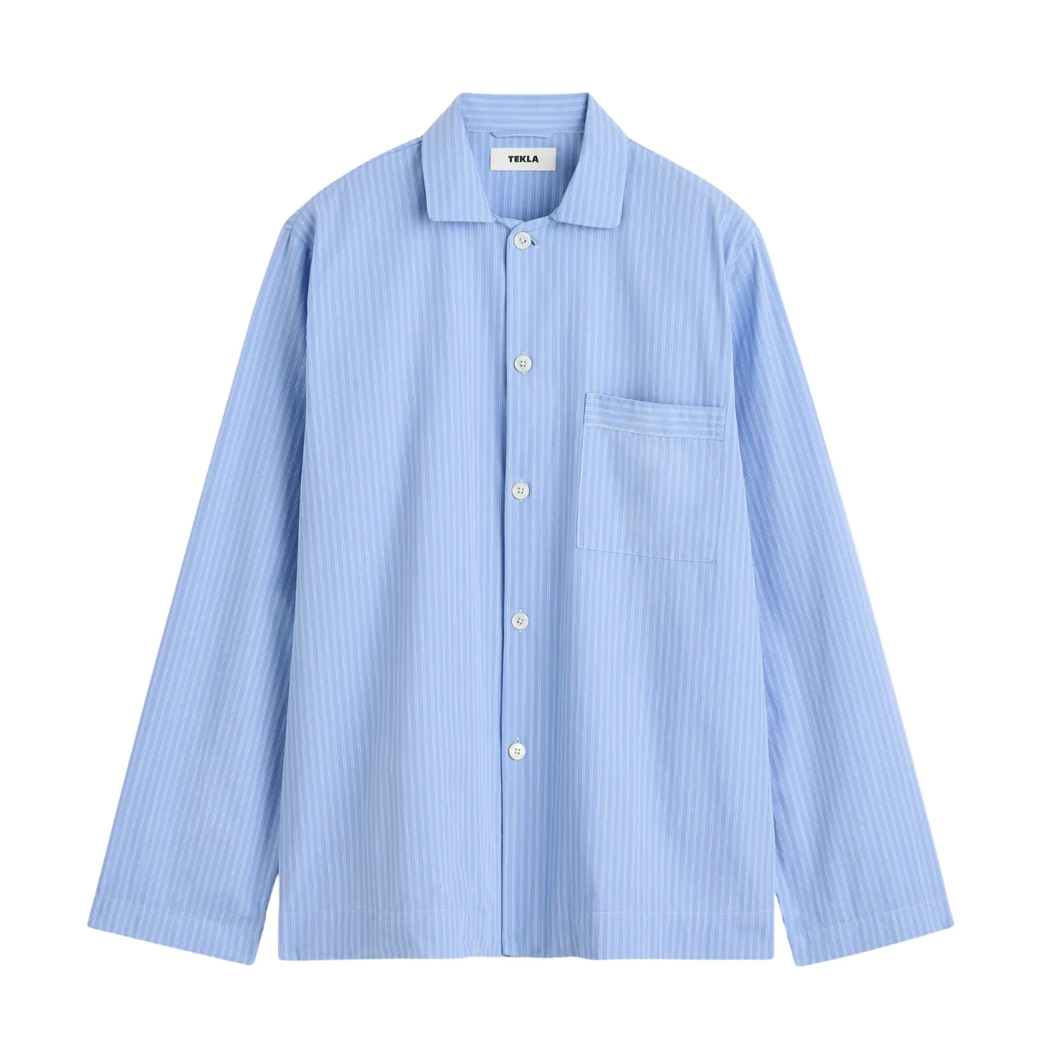 Poplin Pyjamas Shirt - Pin Stripes