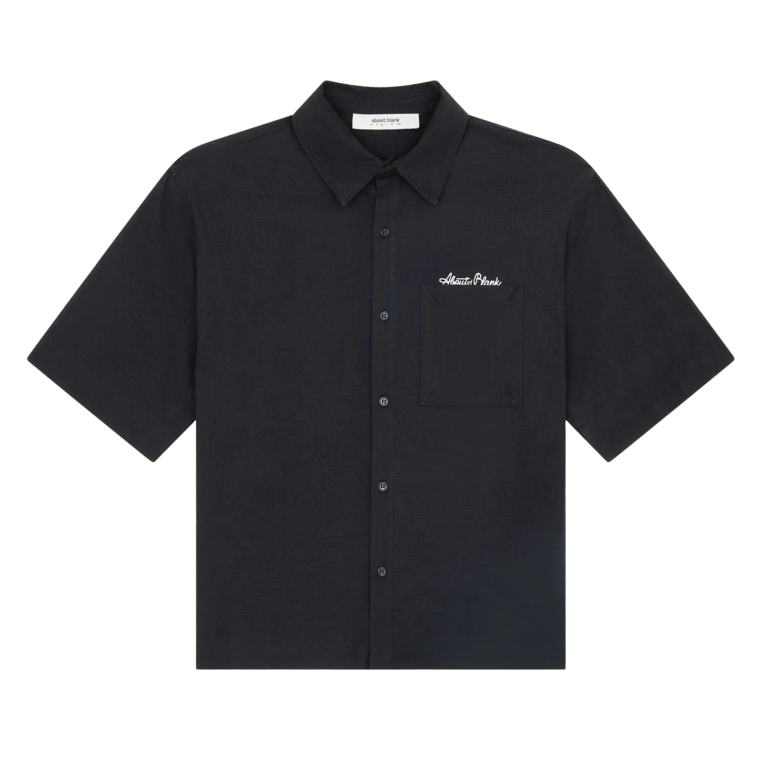 Seersucker Shirt - Black/Black