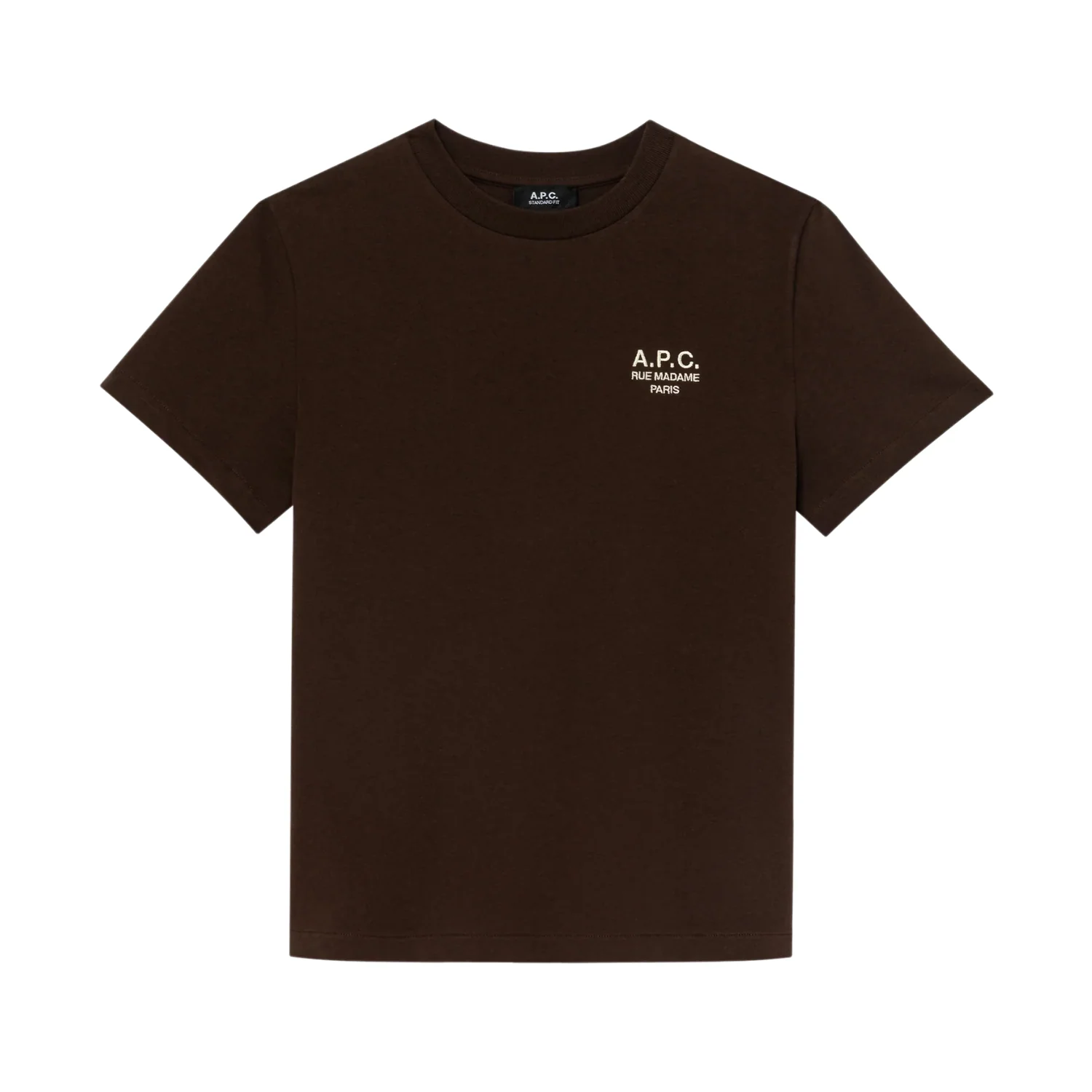 Standard Rue Madame T-Shirt - Marron/Ecru