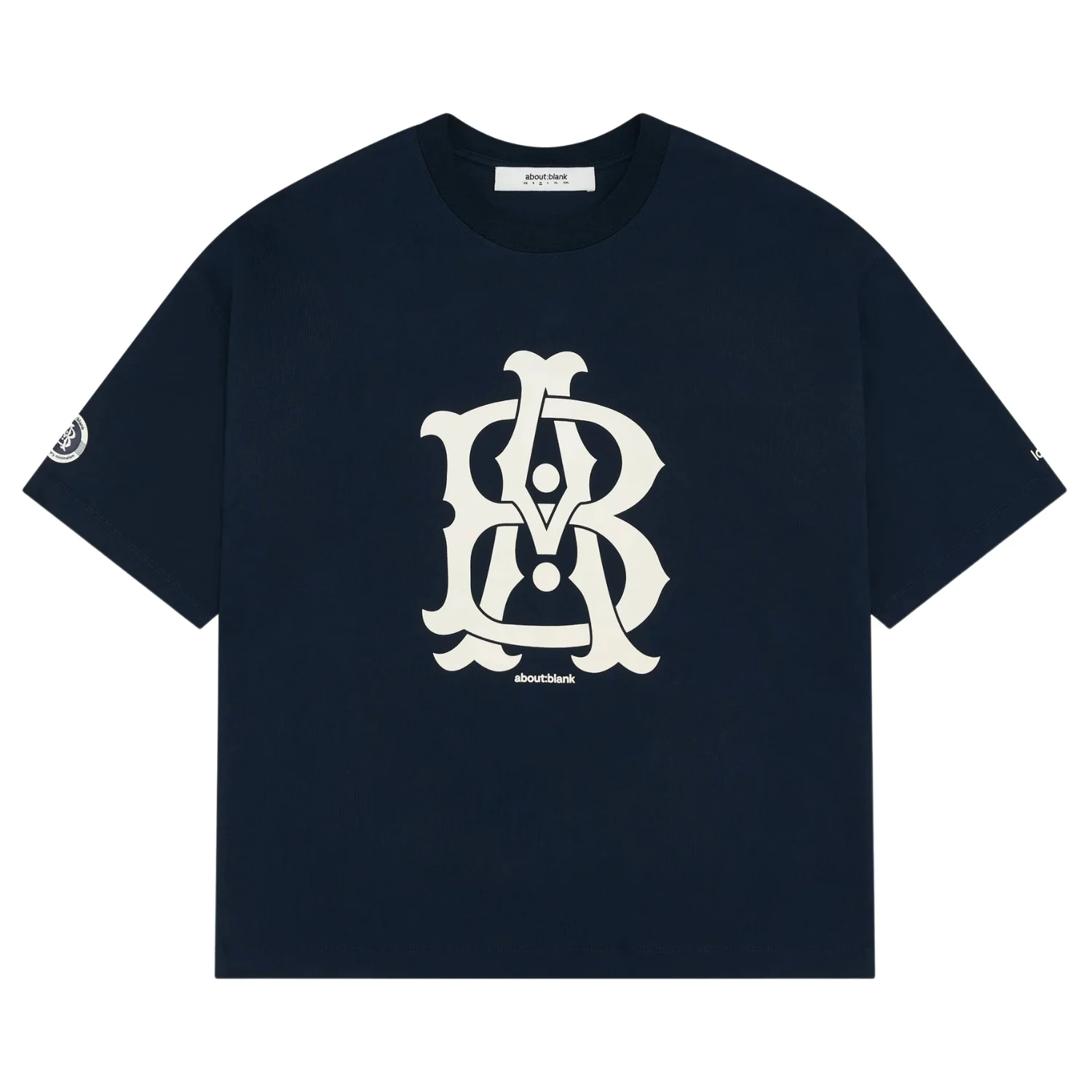 Varsity T-Shirt - Navy/Ecru