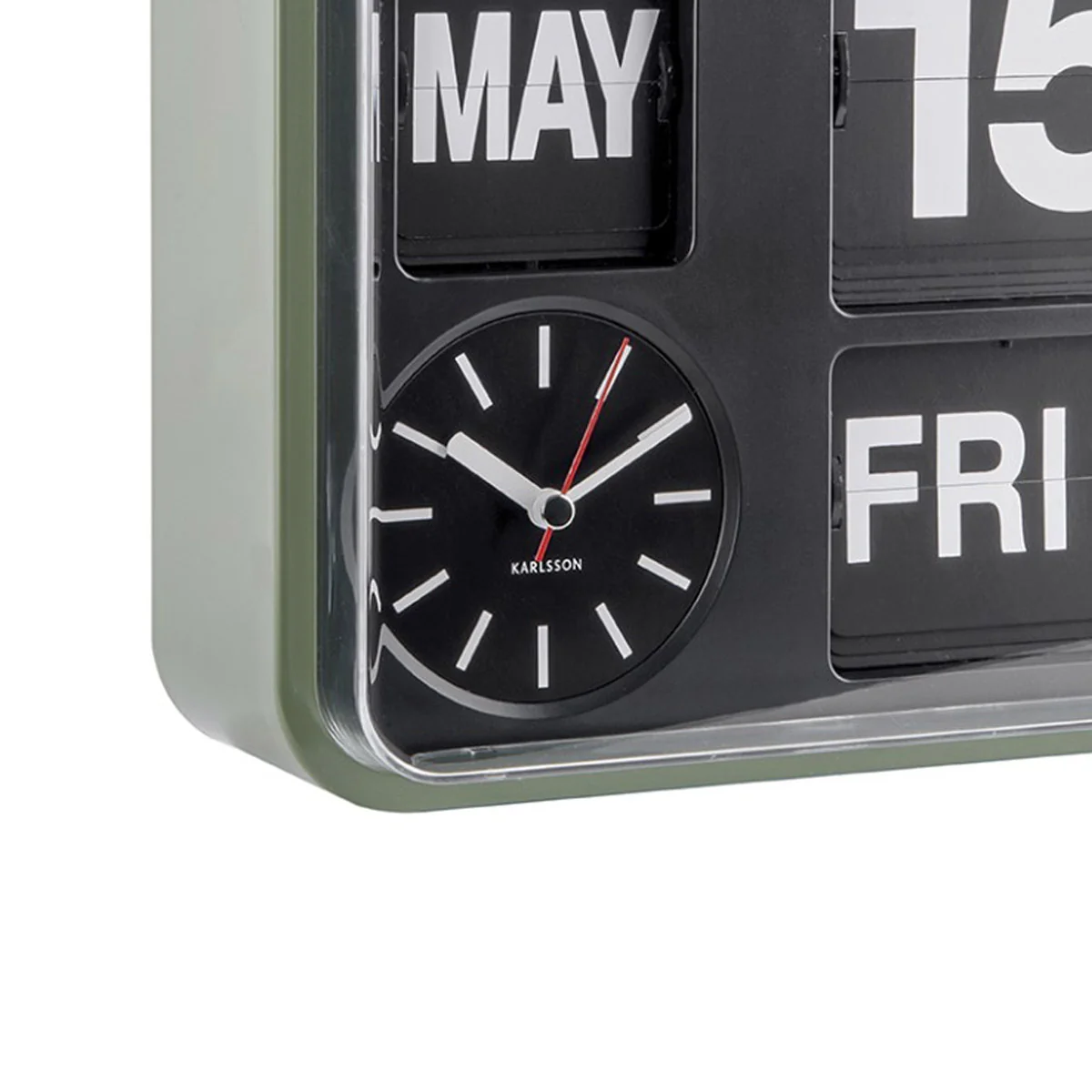 Wall Clock Mini Flip - Green - Image 2